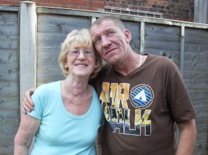 Nick with his mum Sheila. I'm so pleased I took this photo.